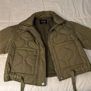 Zara Quilted Water Repellent Jacket